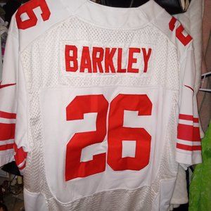 NFL #26 New York Saquon Barkley white jersey size 52